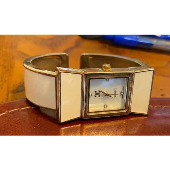Women's Charming Charlie Watch, Gold Tone with Enamel Accents, MOP Face - Picture 1 of 2